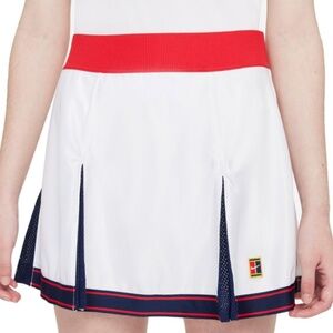 Nike Court Dri-FIT Slam Women's Tennis Skirt White Blue Red